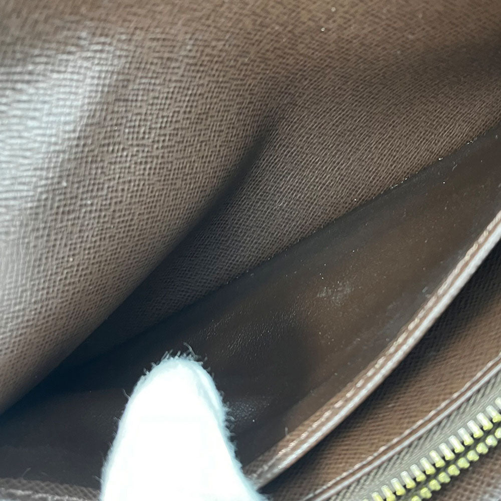 LOUIS VUITTON Long Wallet Purse M95234 Monogram mini run Brown Portefeuille Sara Women Used Authentic