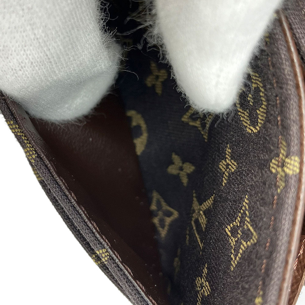 LOUIS VUITTON Long Wallet Purse M95234 Monogram mini run Brown Portefeuille Sara Women Used Authentic