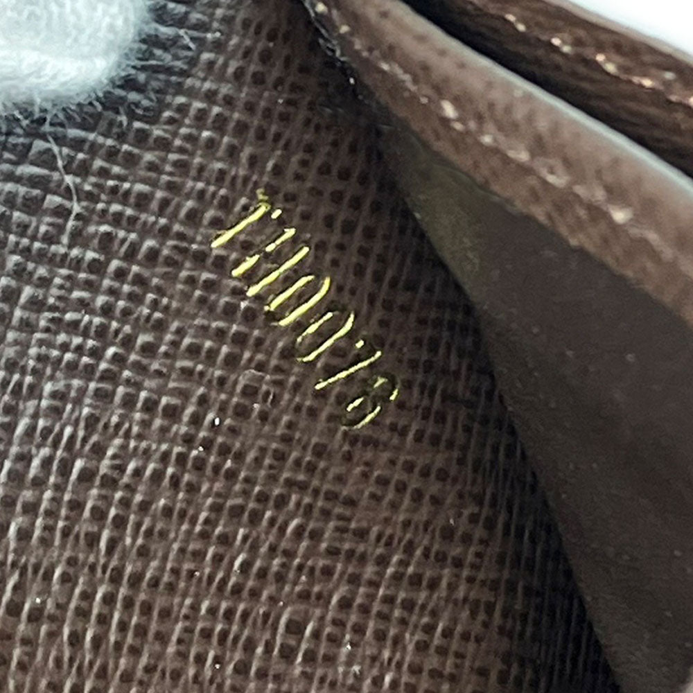 LOUIS VUITTON Long Wallet Purse M95234 Monogram mini run Brown Portefeuille Sara Women Used Authentic