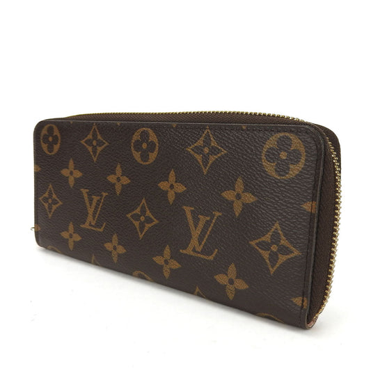 LOUIS VUITTON Long Wallet Purse M61298 Monogram Rose Valerie Portefeuille Clemence Women Used Authentic