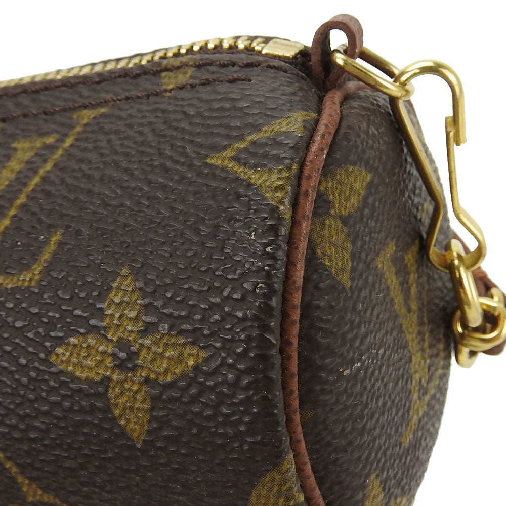 LOUIS VUITTON Pouch M51385 Monogram Brown Cylindrical pouch Papillon