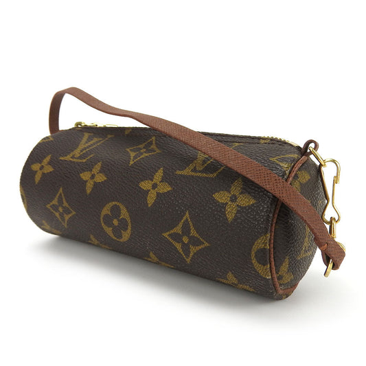 LOUIS VUITTON Pouch M51385 Monogram Brown Cylindrical pouch Papillon
