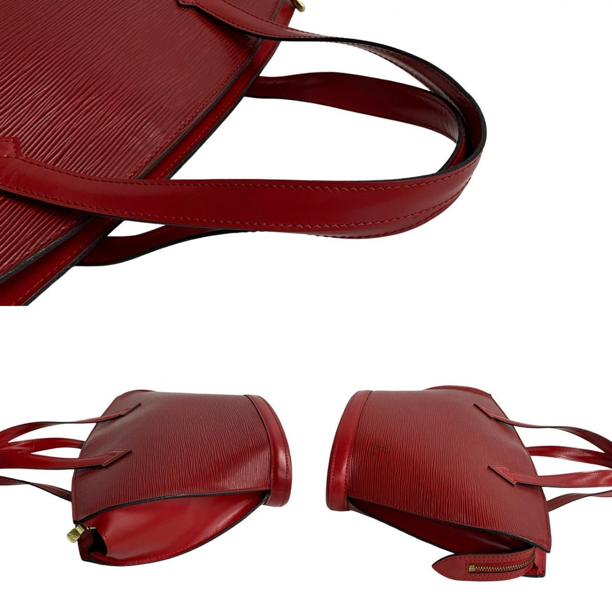 LOUIS VUITTON Handbag M52277 Epi Leather Red Epi Sun jack Women Used Authentic