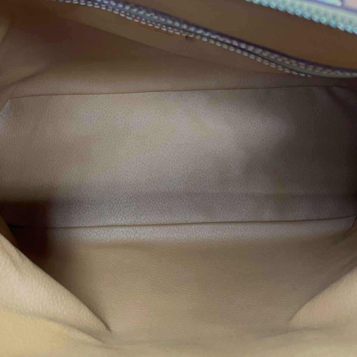 CELINE Handbag Leather, PVC Brown Macadam Blason Triomphe Pattern Women Used Authentic