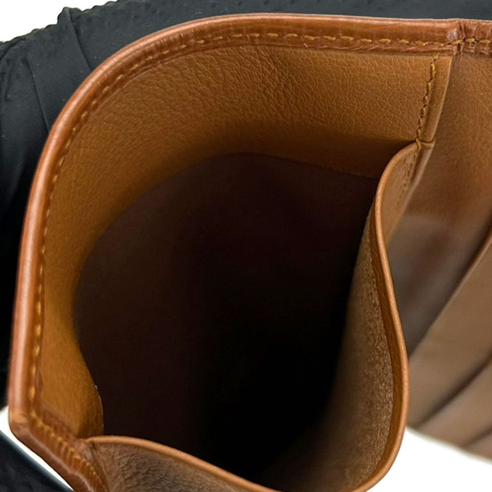 LOEWE Bill Compartment leather Brown Women Used Authentic