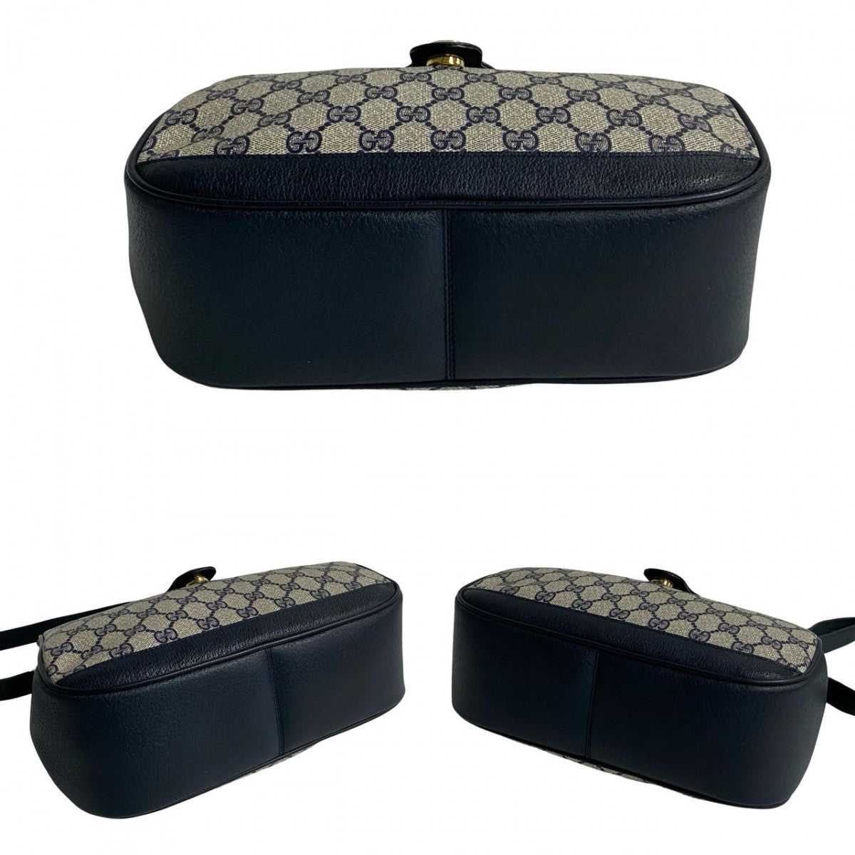 GUCCI Shoulder Bag leather Red Sherry line