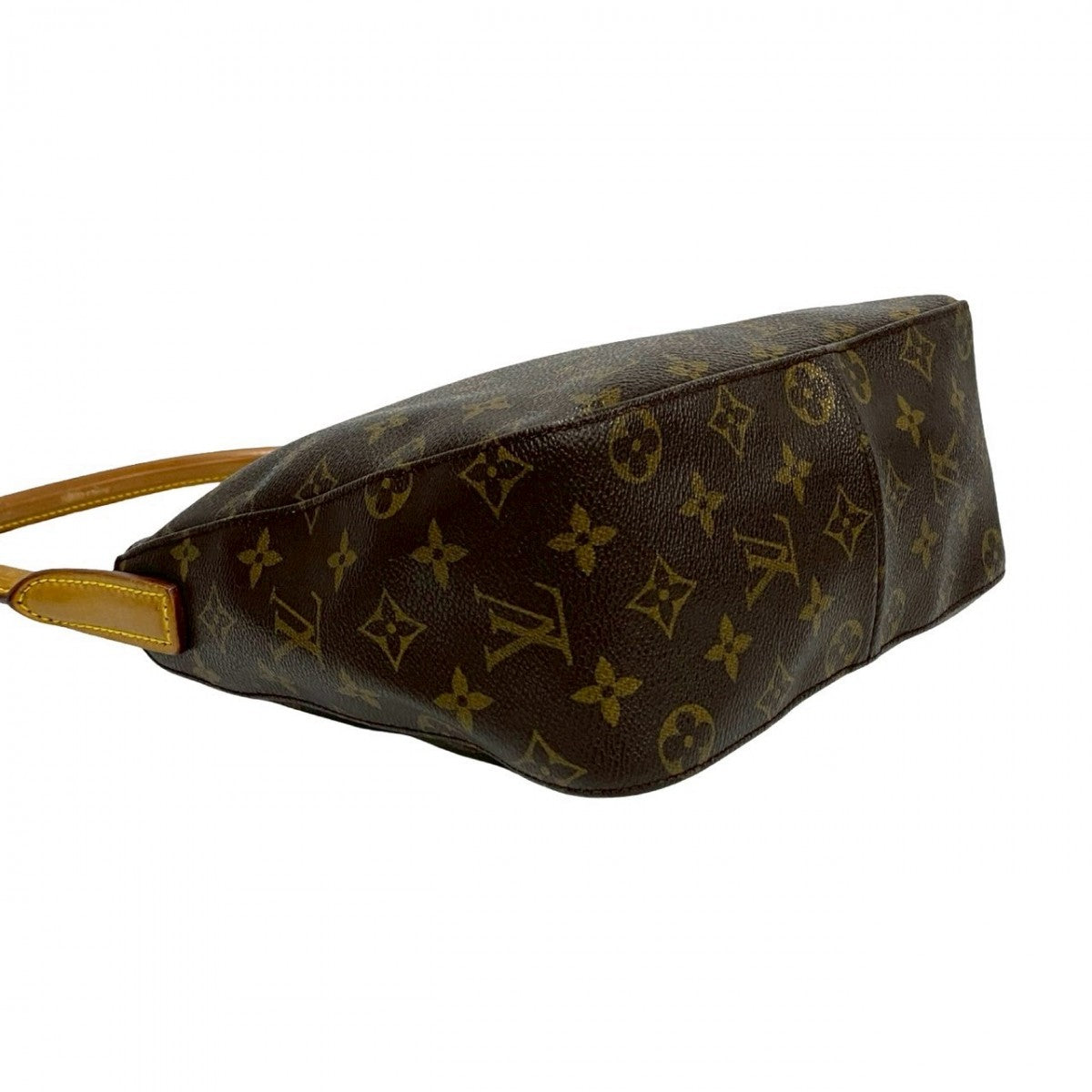 LOUIS VUITTON Handbag M51146 leather Brown Monogram LoopingMM