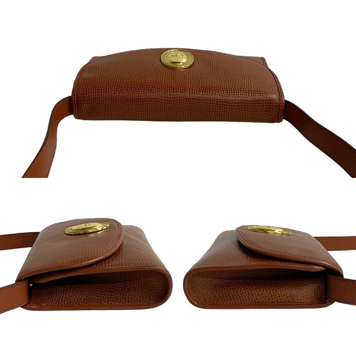 Dior Shoulder Bag leather Brown