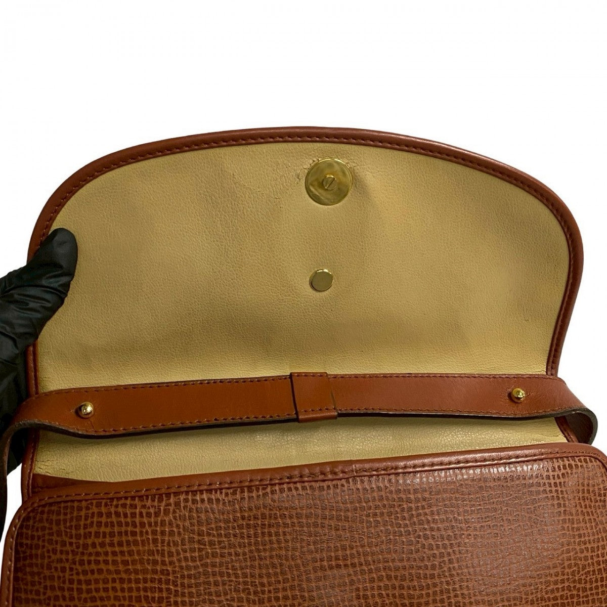 Dior Shoulder Bag leather Brown
