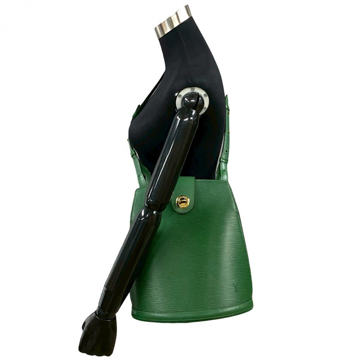 LOUIS VUITTON Shoulder Bag M52254 leather green Epi Cluny Women Used Authentic