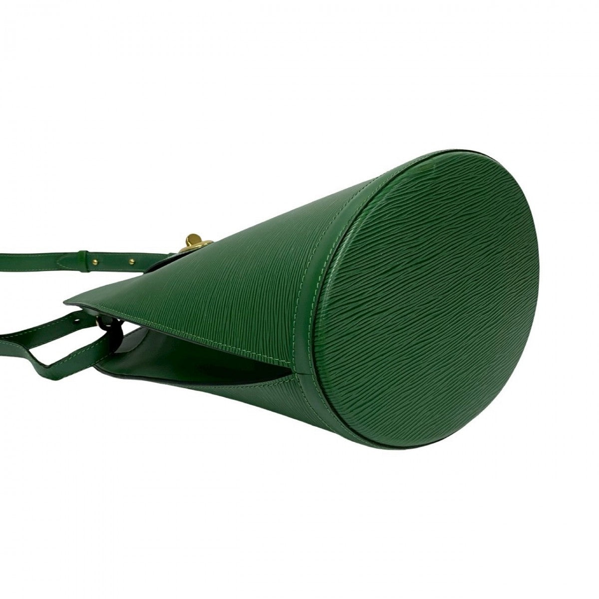 LOUIS VUITTON Shoulder Bag M52254 leather green Epi Cluny Women Used Authentic
