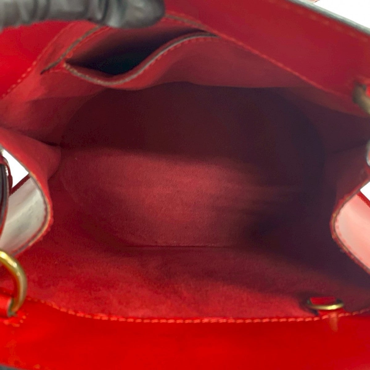 LOUIS VUITTON Shoulder Bag M52257 Epi Leather Red Epi Cluny Women Used Authentic