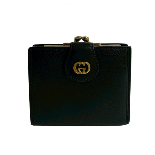 GUCCI Bifold Wallet leather black