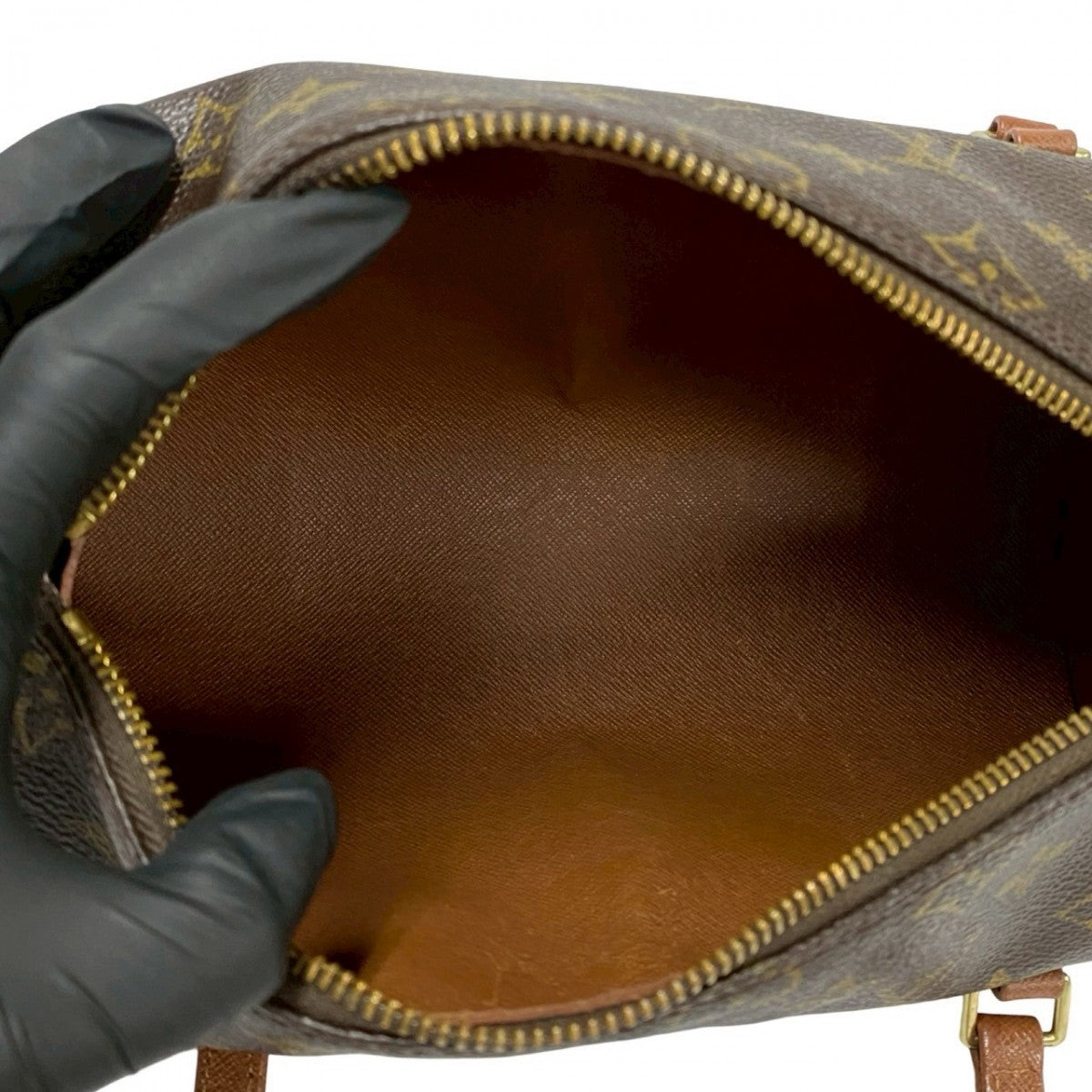 LOUIS VUITTON Handbag M51366 leather Brown Old and old Monogram Papillon26 Women Used Authentic