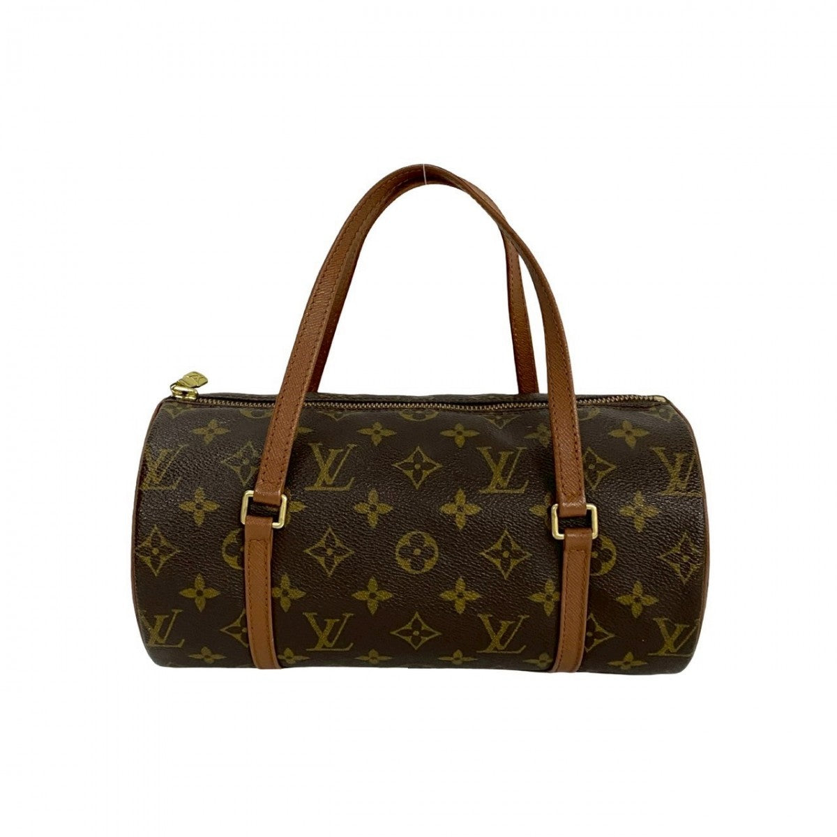 LOUIS VUITTON Handbag M51366 leather Brown Old and old Monogram Papillon26 Women Used Authentic
