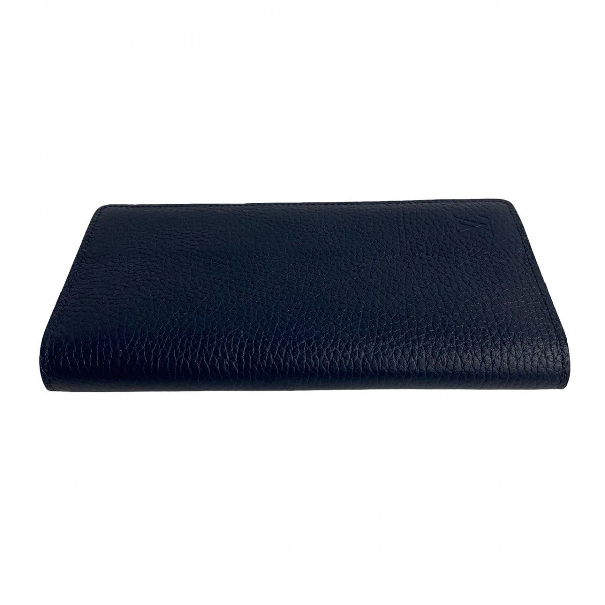 LOUIS VUITTON Long Wallet Purse M67741 Taurillon Clemence Leather Navy Portefeuille Braza mens Used Authentic