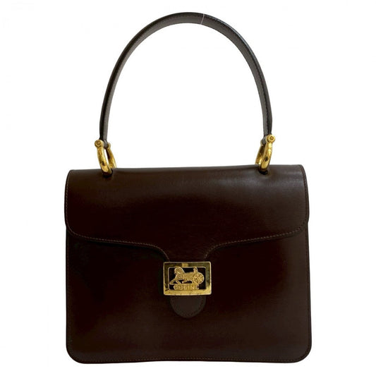 CELINE Handbag leather Brown