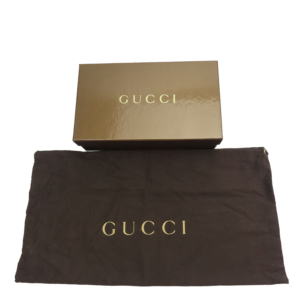 GUCCI Long Wallet Purse 245723 GG canvas, leather Brown Women Used Authentic