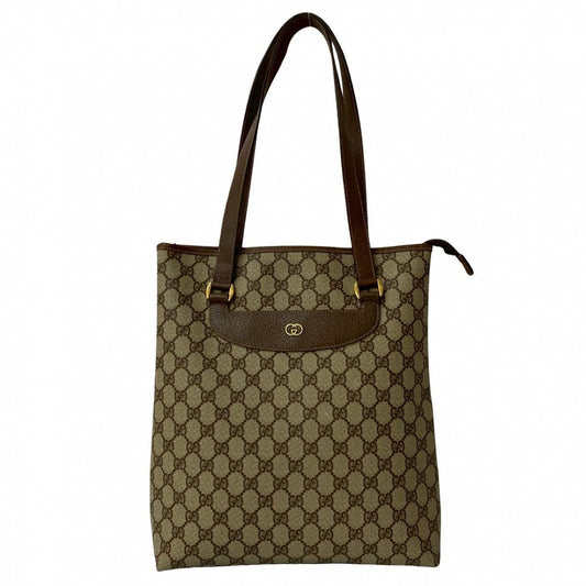 GUCCI Tote Bag leather Brown