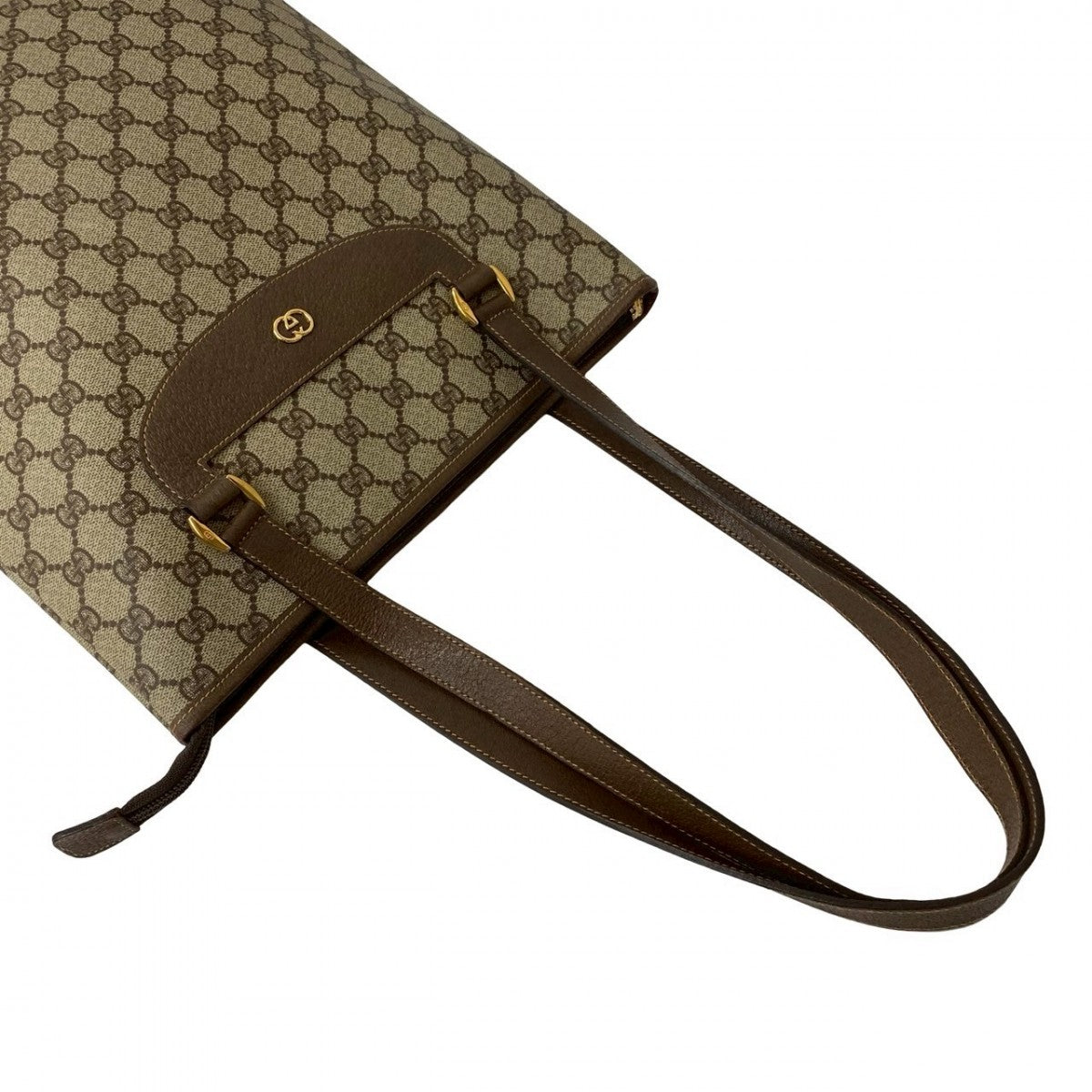 GUCCI Tote Bag leather Brown