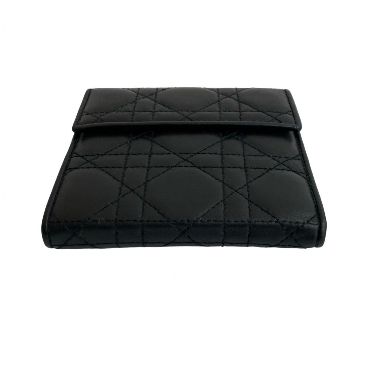 Dior Tri-fold wallet leather black