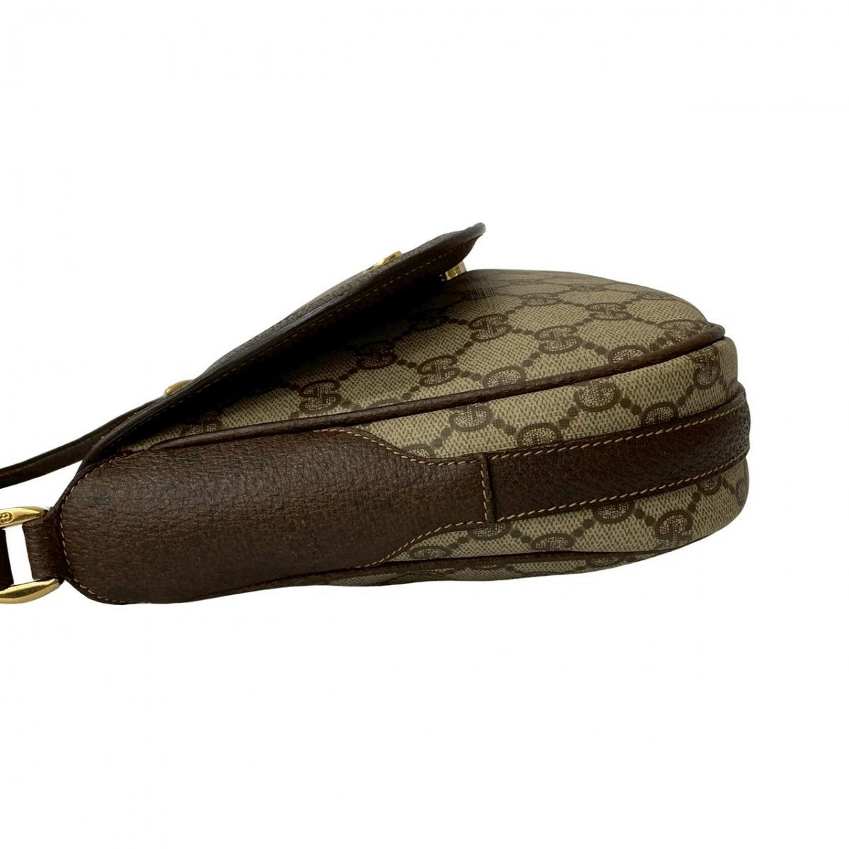 GUCCI Shoulder Bag leather Brown