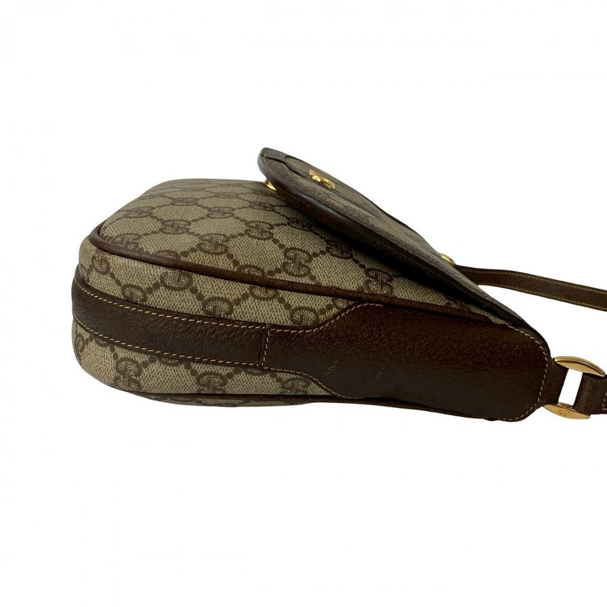 GUCCI Shoulder Bag leather Brown