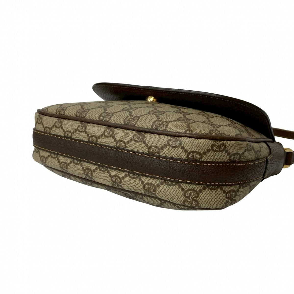 GUCCI Shoulder Bag leather Brown