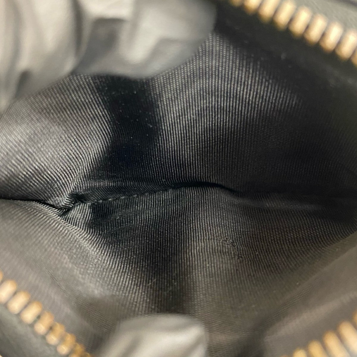 GUCCI Tri-fold wallet leather black GG Marmont Women Used Authentic
