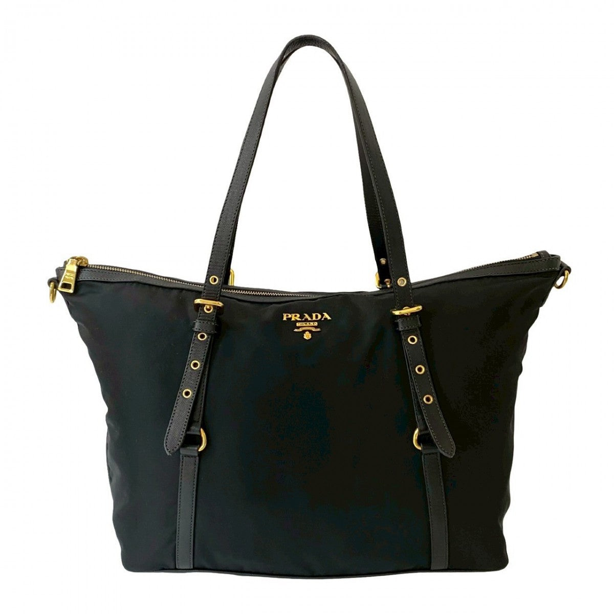 PRADA Tote Bag Nylon black