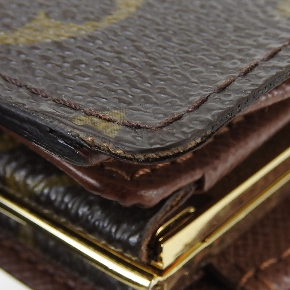 LOUIS VUITTON Bifold Wallet M61674 Monogram Brown Portefeuille Vienova Women Used Authentic