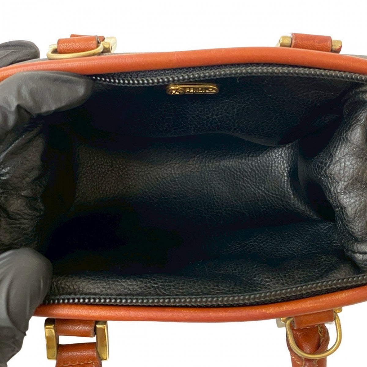 FENDI Shoulder Bag leather Brown