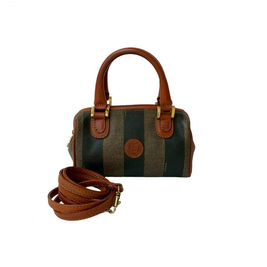 FENDI Shoulder Bag leather Brown