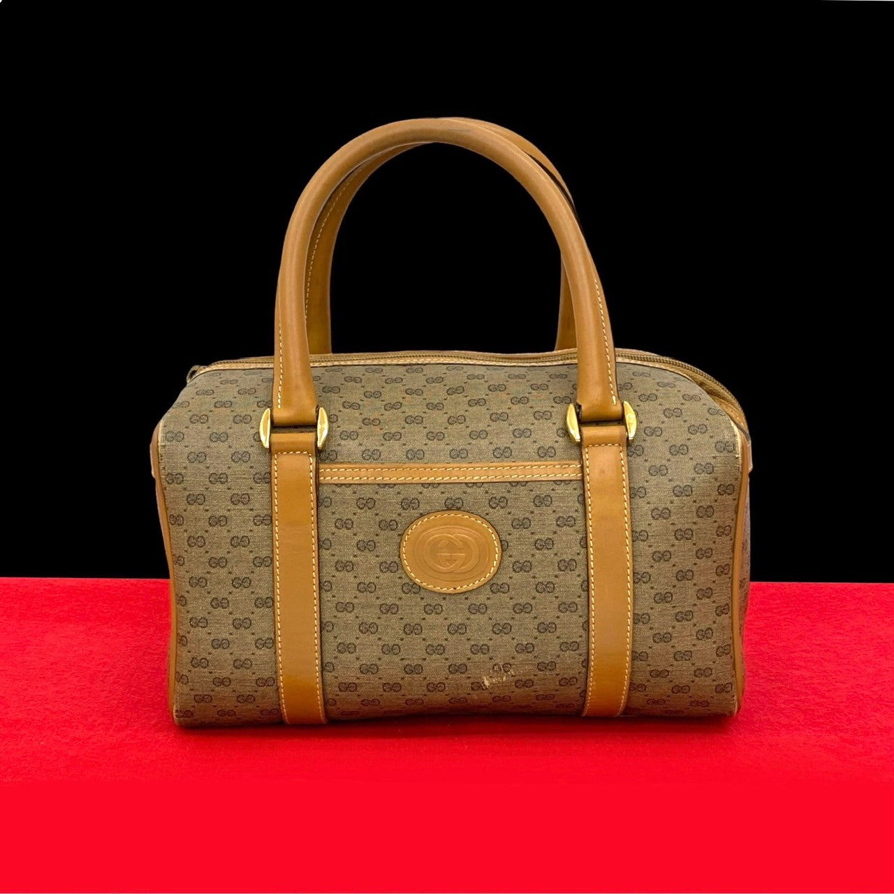 GUCCI Handbag leather Brown