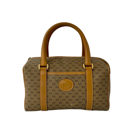 GUCCI Handbag leather Brown