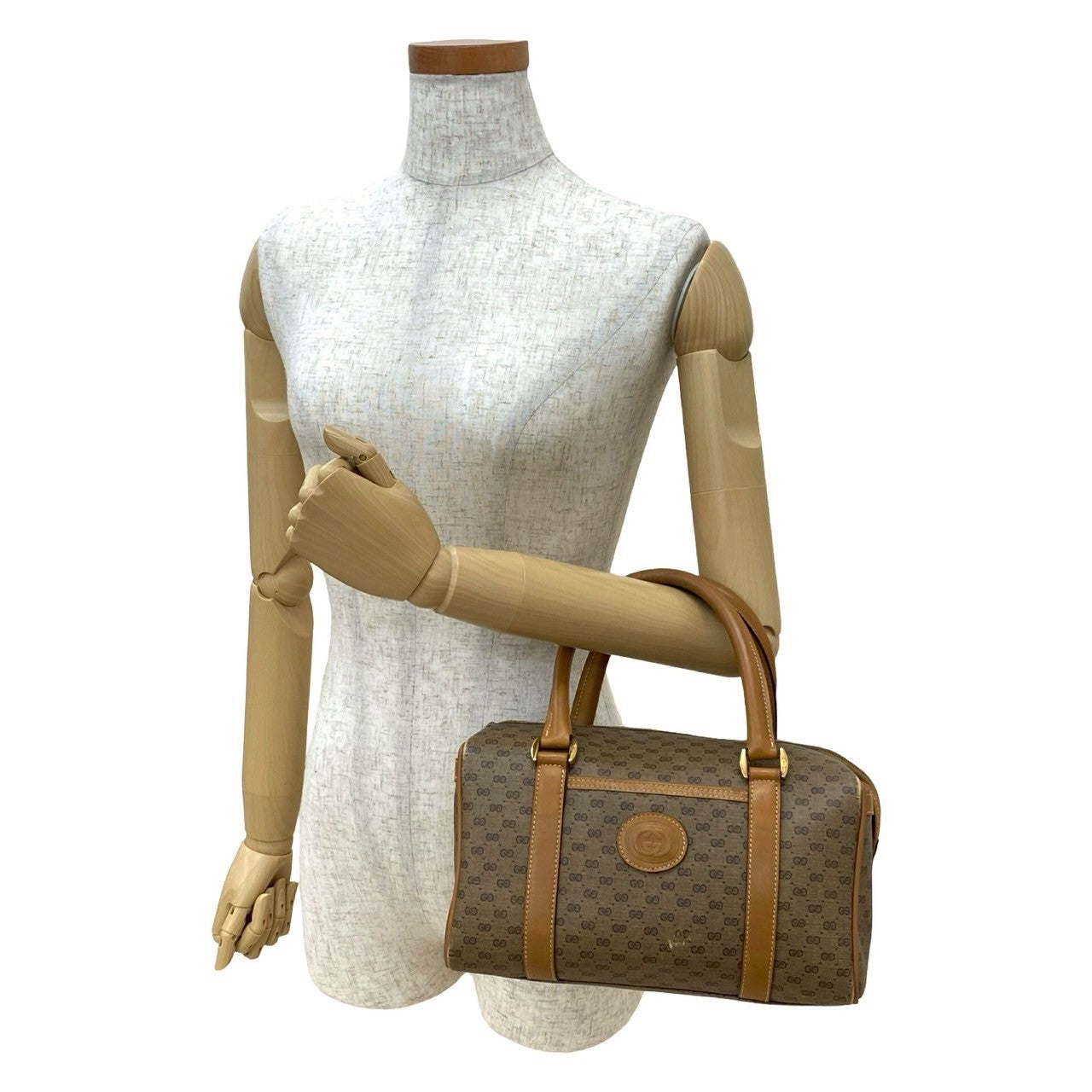 GUCCI Handbag leather Brown