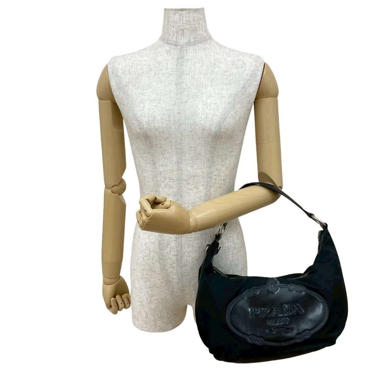 PRADA Handbag Nylon black