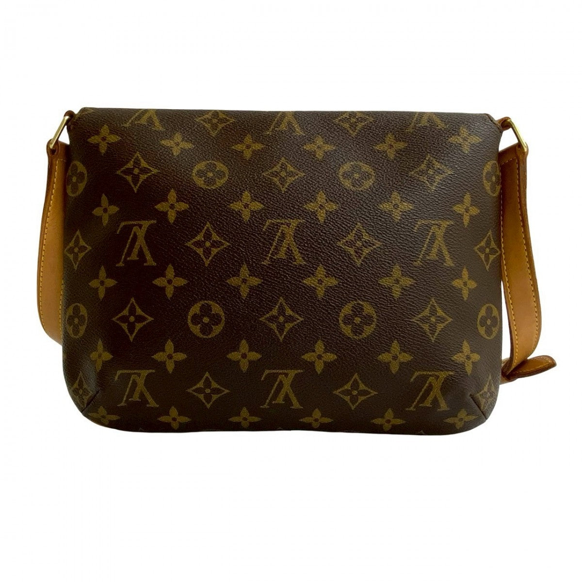 LOUIS VUITTON Shoulder Bag M51257 Epi Leather Brown Monogram Musette tango short Women Used Authentic