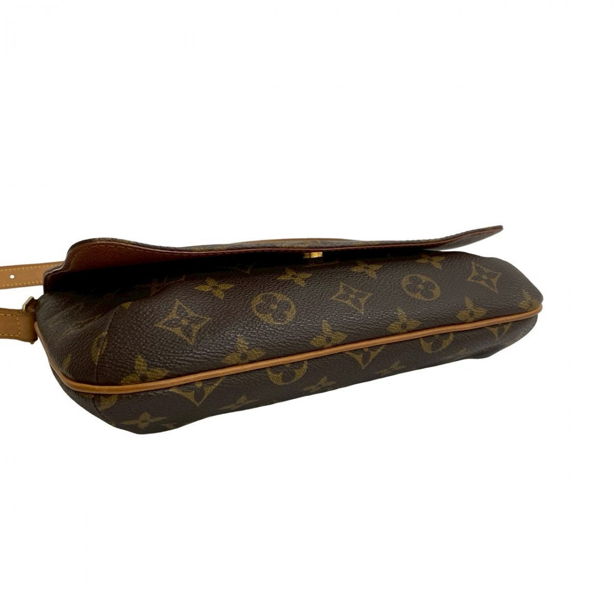 LOUIS VUITTON Shoulder Bag M51257 Epi Leather Brown Monogram Musette tango short Women Used Authentic