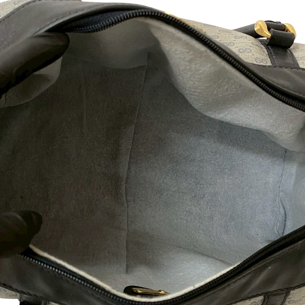 GUCCI Handbag leather Navy