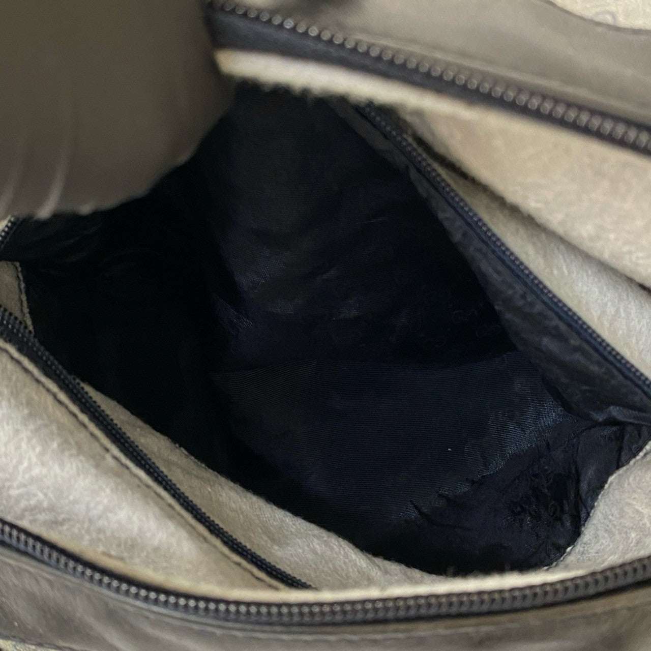 GUCCI Handbag leather Navy