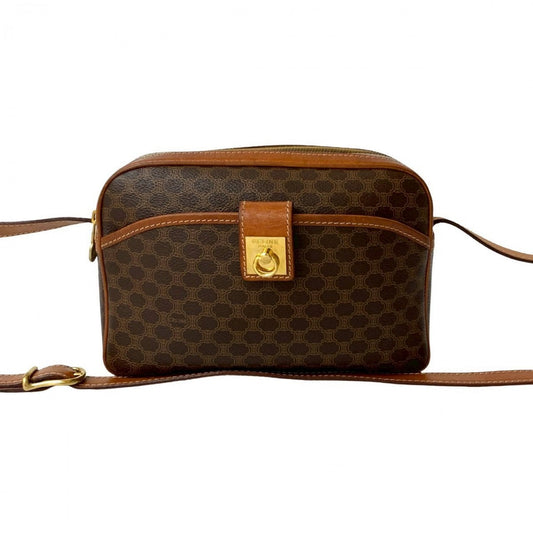 CELINE Shoulder Bag leather Brown