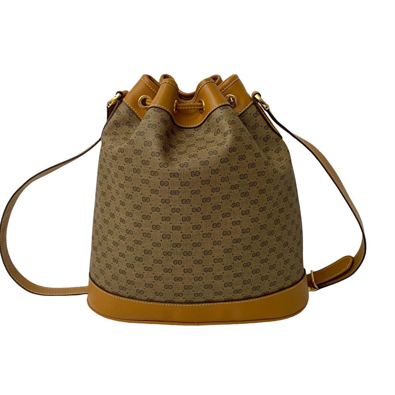 GUCCI Shoulder Bag leather Brown