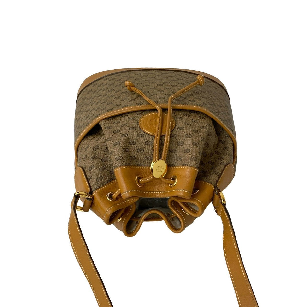 GUCCI Shoulder Bag leather Brown