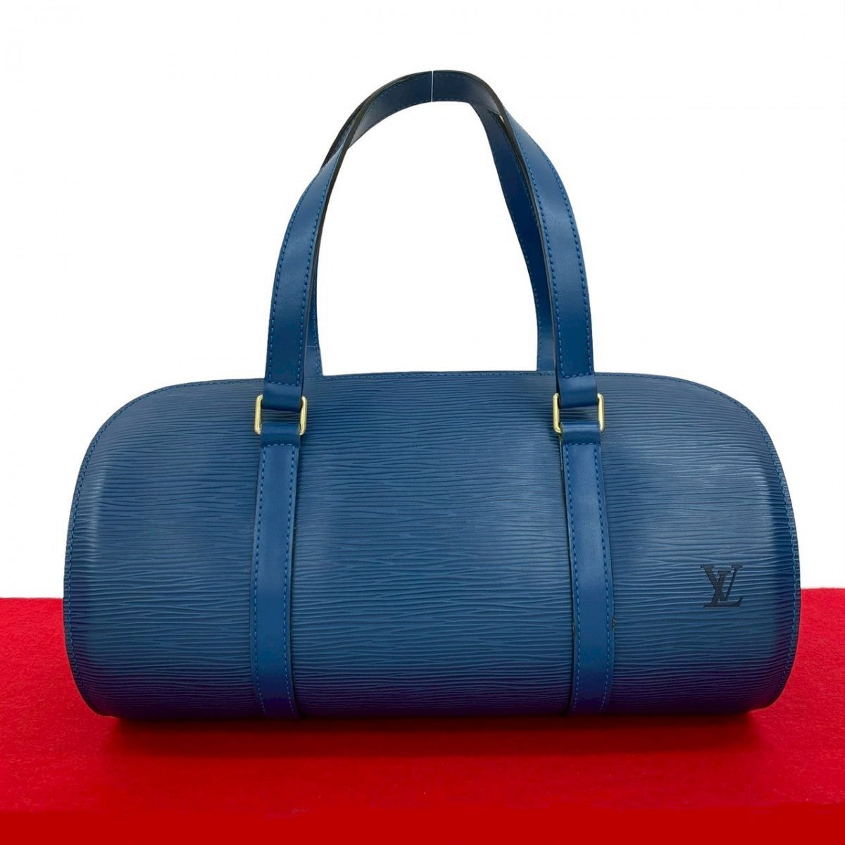 LOUIS VUITTON Handbag M52225 leather blue Epi Suflo Women Used Authentic