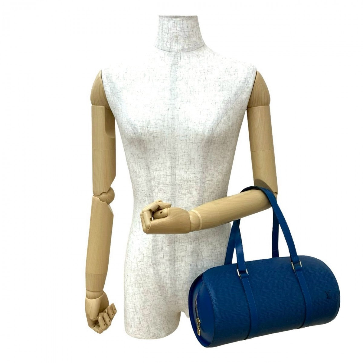 LOUIS VUITTON Handbag M52225 leather blue Epi Suflo Women Used Authentic
