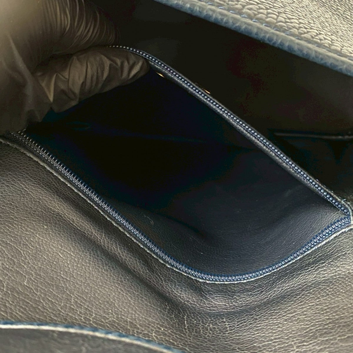 Dior Shoulder Bag leather Navy