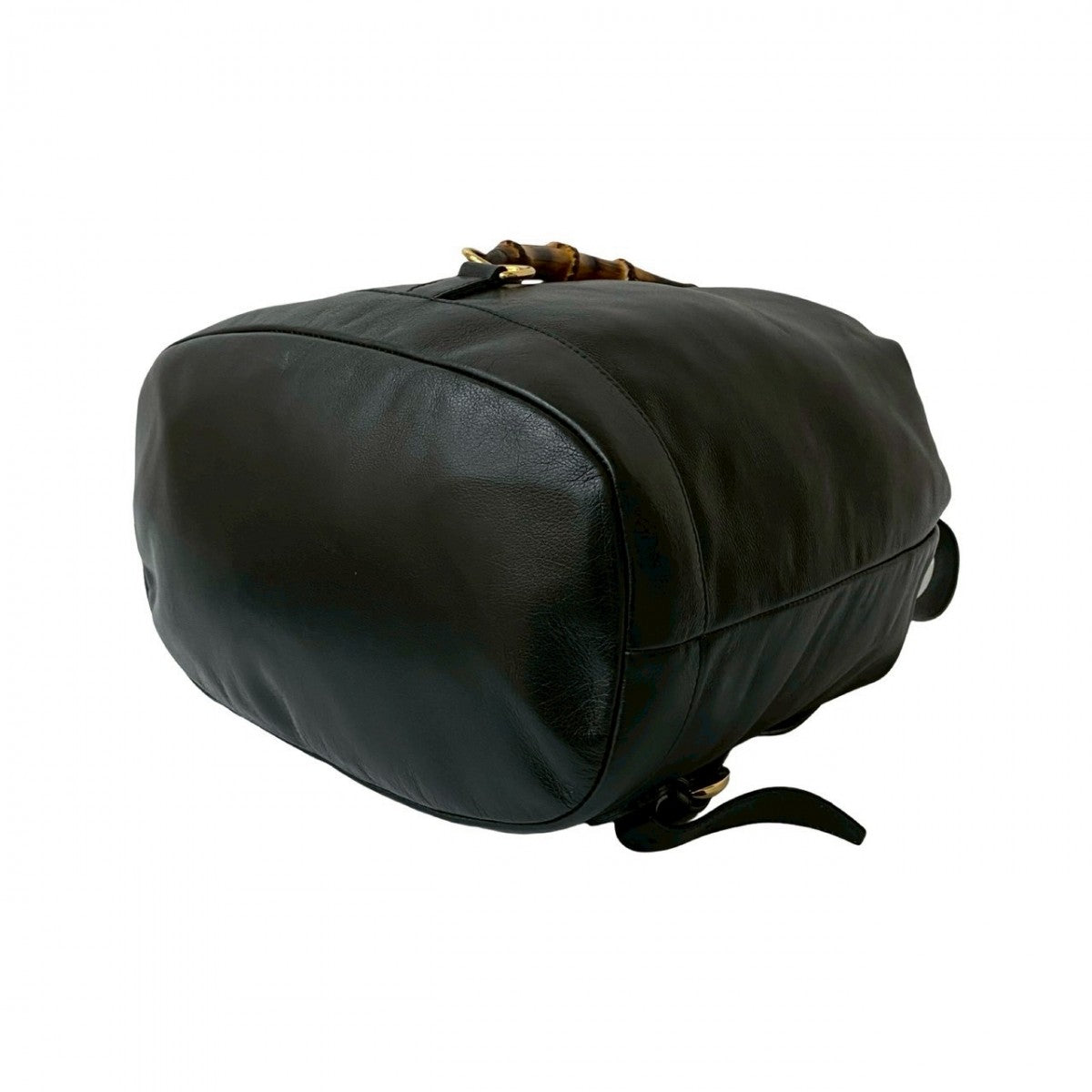 GUCCI Backpack leather black Bamboo