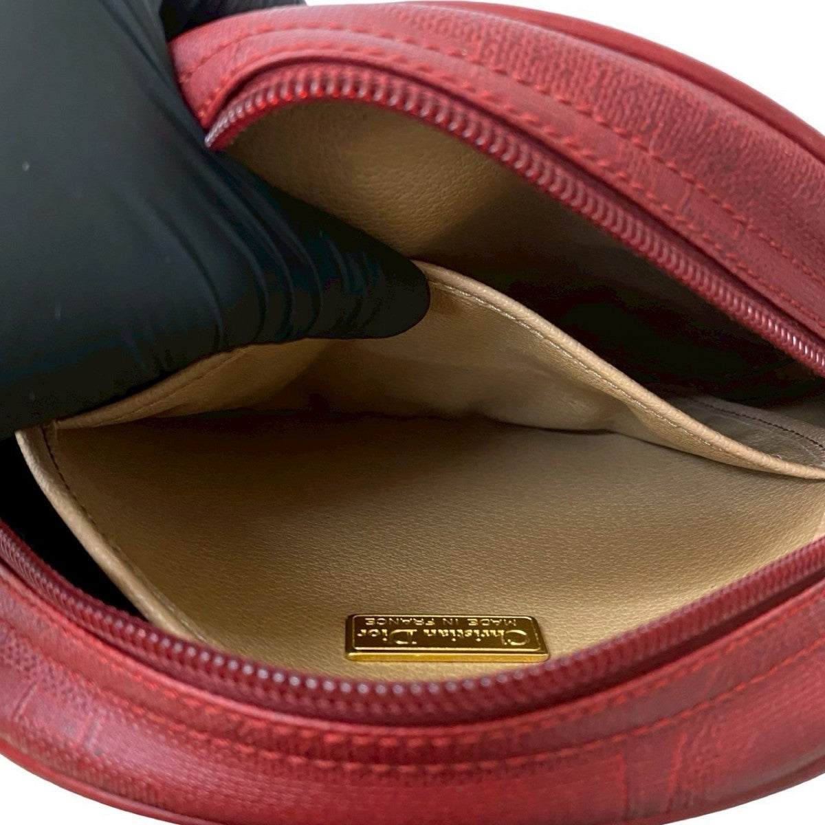 Dior Shoulder Bag leather Red