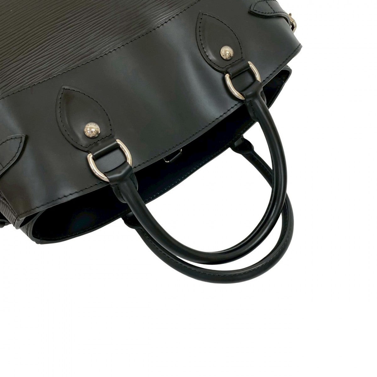 LOUIS VUITTON Handbag Epi Leather black Epi Passy PM